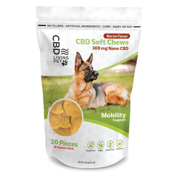 CBD Dog Chews Bacon Flavor - Mobility Support